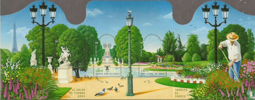 Les jardins de France- Grand Prix de l'art philatélique Français